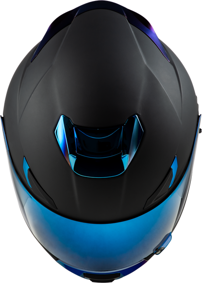 Sentinel Recon Helmet Matte Black/Blue Chrome Md