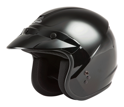 Of 2 Open Face Helmet Black 2x