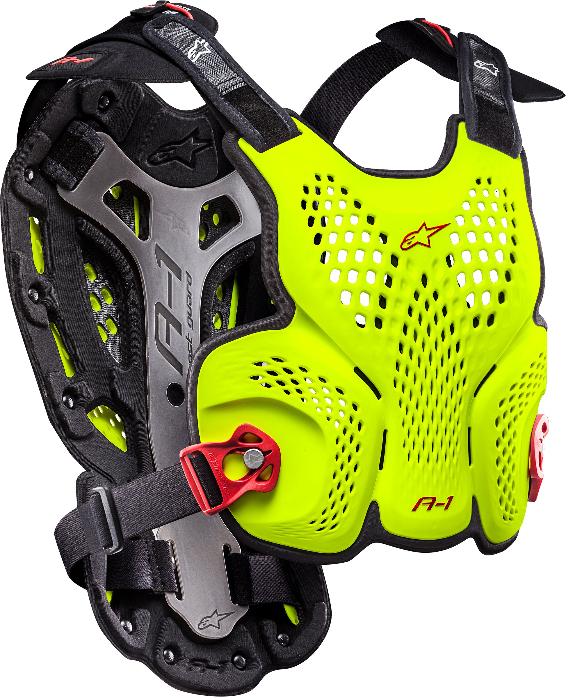 A 1 Blackjack Roost Guard Yellow/Fluorescent Red Md/Lg