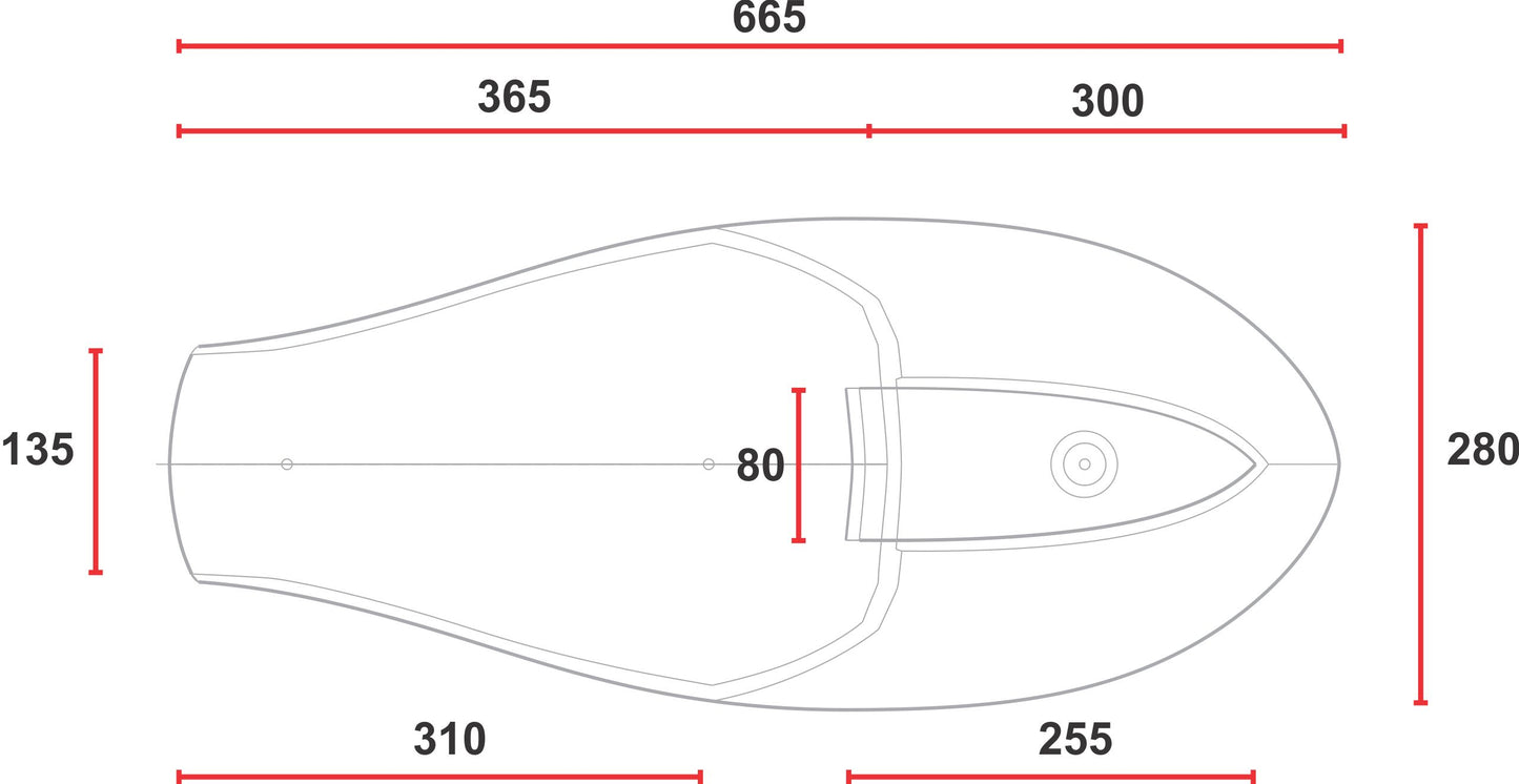 C-Racer "Neo Classic" Universal Cafe Racer Seat and Tail Fairing - SCR7.2