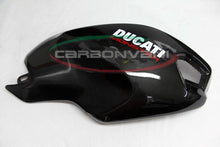 CARBONVANI - DUCATI MONSTER M1100 / M796 / M696 CARBON FIBER RH FUEL TANK SIDE PANEL WITH FRAME AND MESH