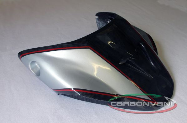 CARBONVANI - DUCATI MONSTER M1100 / M796 / M696 CARBON FIBER TAIL RACING - SILVER
