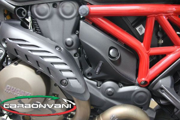 CARBONVANI - DUCATI MONSTER 821 / 1200 CARBON FIBER TIMING BELT COVER KIT - UPPER AND LOWER
