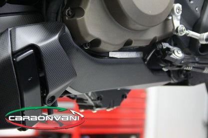 CARBONVANI - DUCATI MONSTER 821 CARBON FIBER LH LOWER ENGINE PANEL B for M821