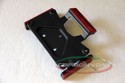 CARBONVANI - DUCATI MULTISTRADA 1200 CARBON FIBER LICENCE PLATE FOR U.S.A for 2010-2014