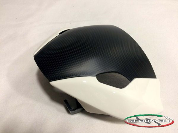 CARBONVANI - DUCATI MONSTER 797 WHITE & CARBON FIBER HEADLIGHT FAIRING
