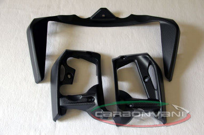 CARBONVANI - DUCATI MONSTER 821 / 1200 CARBON FIBER WATER COOLER KIT - (3 PIECES)