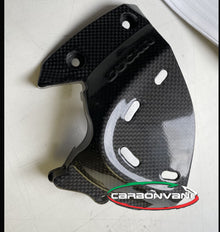 CARBONVANI - Carbon Fiber Front Sprocket Cover for Ducati Monster 1200/S (17-21) / Supersport 950 (2021+), and Monster 821 (18-21) and Supersport 937 with Hydraulic Conversion Kits