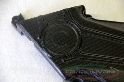 CARBONVANI - DUCATI SCRAMBLER CARBON FIBER ENGINE BELT COVER KIT - UPPER AND LOWER
