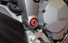 DBK Special Parts (Ducabike) Contrast Cut Billet Main Frame Caps (Swing arm pivot) for the Ducati 15+ Multistrada 1260, 1200 and 950