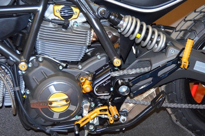 DBK Special Parts (Ducabike) Passenger Rearset Subframe Kit for the Ducati Scrambler & Monster 797