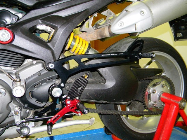 DBK Special Parts (Ducabike) Passenger Peg Kit for Adjustable Rearsets for the Ducati Monster 696/796/1100