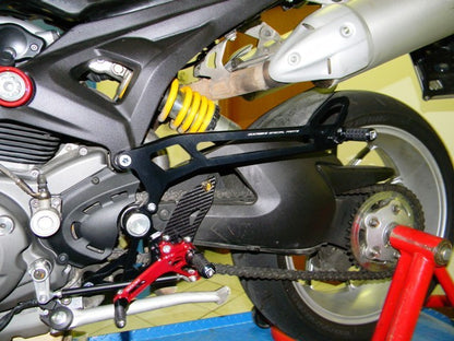 DBK Special Parts (Ducabike) Passenger Peg Kit for Adjustable Rearsets for the Ducati Monster 696/796/1100