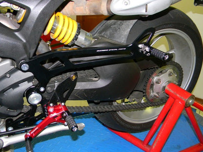 DBK Special Parts (Ducabike) Passenger Peg Kit for Adjustable Rearsets for the Ducati Monster 696/796/1100