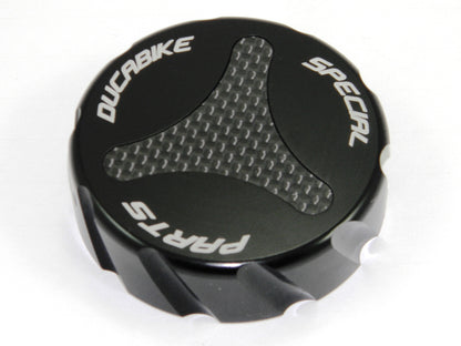 DBK Special Parts (Ducabike) Billet Rear Brake Reservoir Cap for the Ducati Diavel and 2015+ Multistrada V4/1260/1200/950