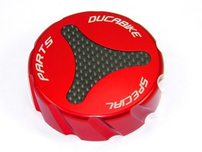 DBK Special Parts (Ducabike) Billet Rear Brake Reservoir Cap for the Ducati Diavel and 2015+ Multistrada V4/1260/1200/950