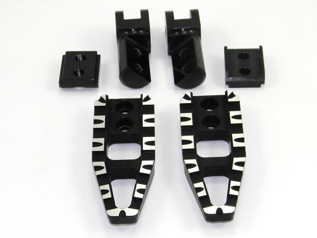DBK Special Parts (Ducabike) Adjustable Rider/Passenger 'Cut' Footpegs for Ducati