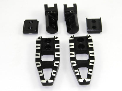 DBK Special Parts (Ducabike) Adjustable Rider/Passenger 'Cut' Footpegs for Ducati