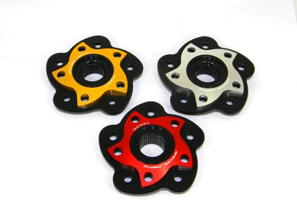 DBK Special Parts (Ducabike) Dual Color 5 Hole Rear Sprocket Hub Flange Carrier for the Ducati 848 and Streetfighter 848