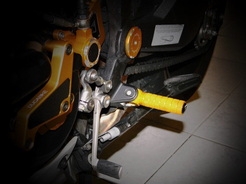 DBK Special Parts (Ducabike) Passenger 'Round Knurled' Footpegs for Ducati