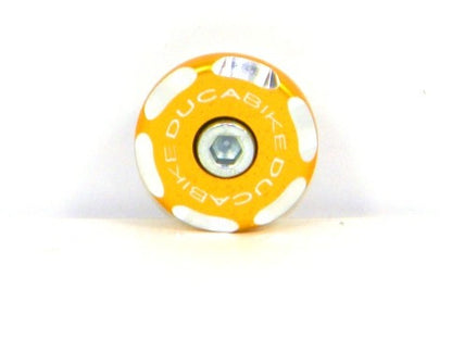 DBK Special Parts (Ducabike) Front Right Wheel Axle Cap for newer Ducati's (Contrast Cut)