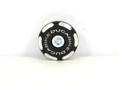 DBK Special Parts (Ducabike) Front Right Wheel Axle Cap for newer Ducati's (Contrast Cut)