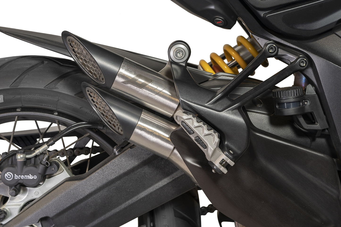 QD Exhaust POWER-GUN Slip-on Exhaust - DUCATI MULTISTRADA V2