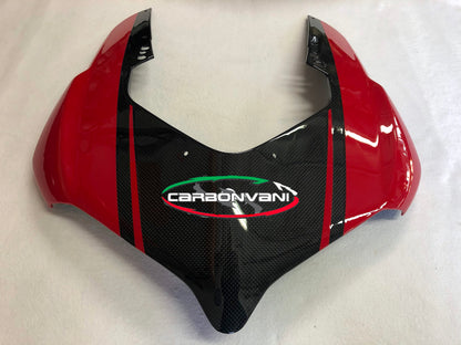 Carbonvani - Ducati Panigale V4 R / (20-21)  V4 / S Carbon Fiber Headlight Fairing - RED
