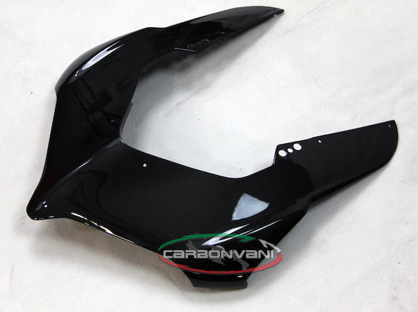 Carbonvani - Ducati Panigale V4 R / 2020+ V4 / S Carbon Fiber Full Fairing Kit - NO Winglets, NO DECALS - ROAD VERSION (8 pieces)