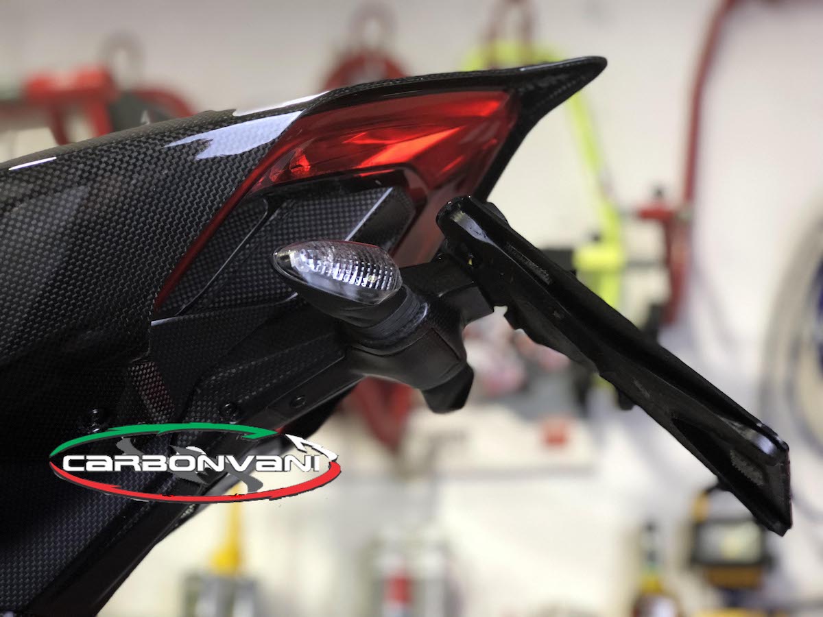 Carbonvani - Ducati Panigale / Streetfighter V4 / V2 / S / R / Speciale Carbon Fiber Licence Plate Holder - Euro Version