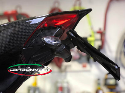 Carbonvani - Ducati Panigale / Streetfighter V4 / V2 / S / R / Speciale Carbon Fiber Licence Plate Holder - Euro Version