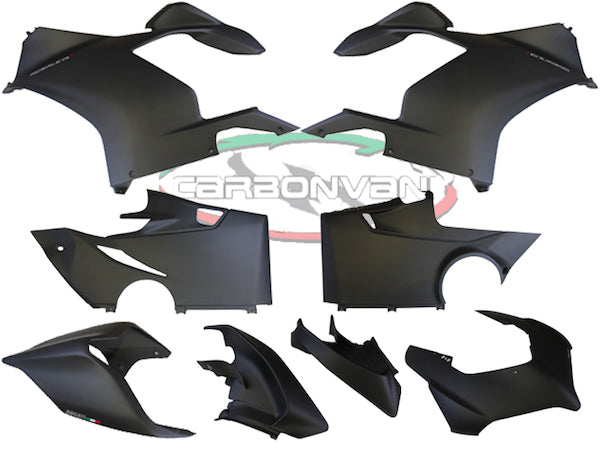 Carbonvani - Ducati Panigale V4 / S / Speciale Carbon Fiber Full Fairing Kit - ROAD VERSION (8 pieces)