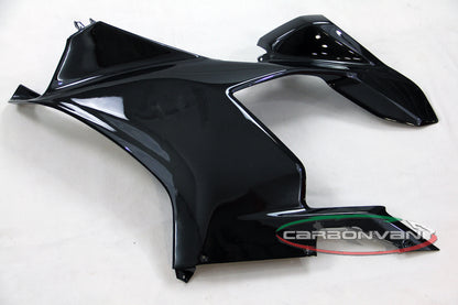 Carbonvani - Ducati Panigale V4 R / 2020+ V4 / S Carbon Fiber Full Fairing Kit - NO Winglets, NO DECALS - ROAD VERSION (8 pieces)
