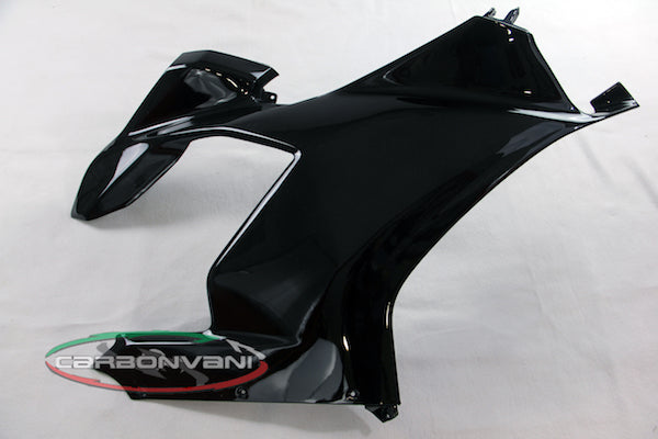 Carbonvani - Ducati Panigale V4 R / 2020+ V4 / S Carbon Fiber Full Fairing Kit - NO Winglets, NO DECALS - ROAD VERSION (8 pieces)
