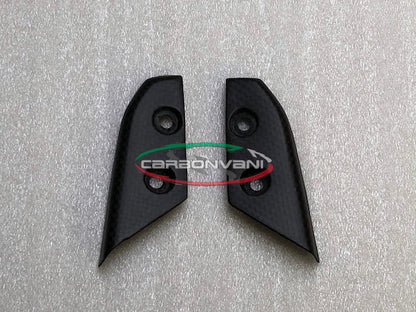 Carbonvani - Ducati Panigale V4 / S / R / Speciale Carbon Fiber Lower Stay (mirror mount) Covers (pair)