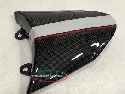 CARBONVANI - DUCATI XDIAVEL CARBON FIBER "LINE WHITE" ROUNDED TWIN TAIL (Solo Seat cowl)