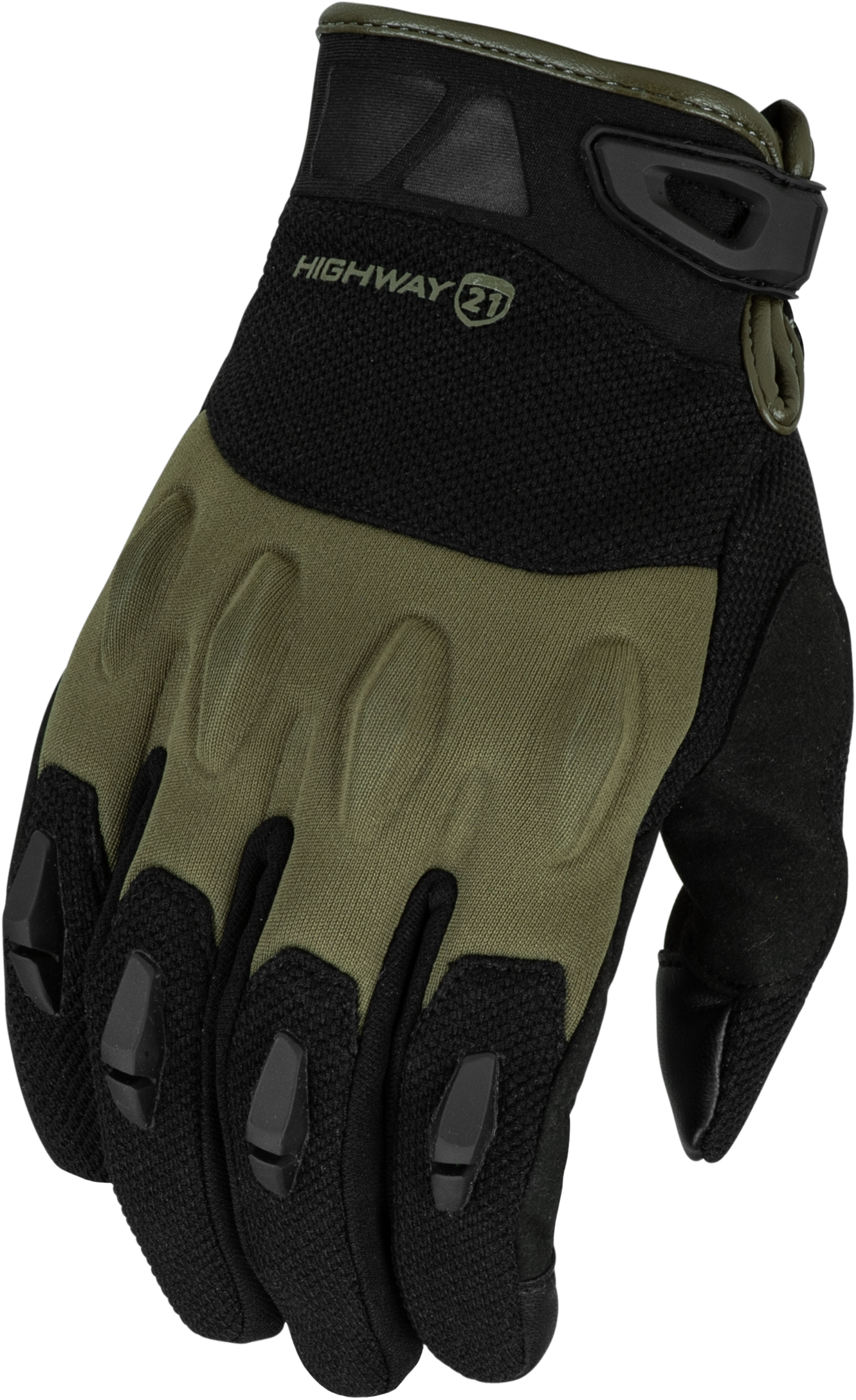 Fury Gloves Black/Olive Lg