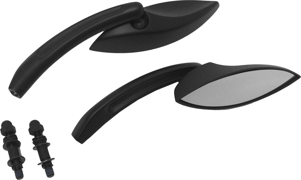 Mirrors Black Eliptical Black