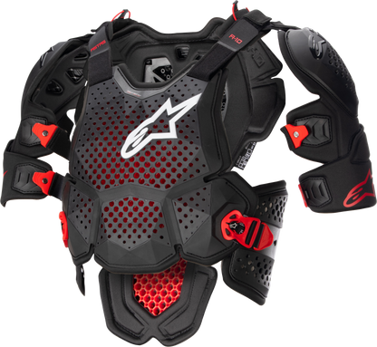 A 10 V2 Full Chest Protector Anthracite/Black/Red Xs/Sm