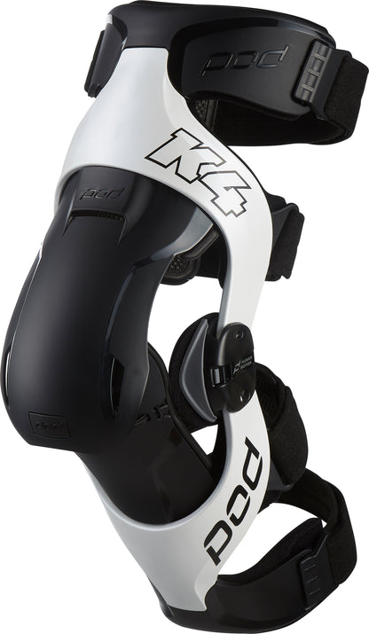 K4 V2.0 Knee Brace (Lt) White/Black Xs/Sm