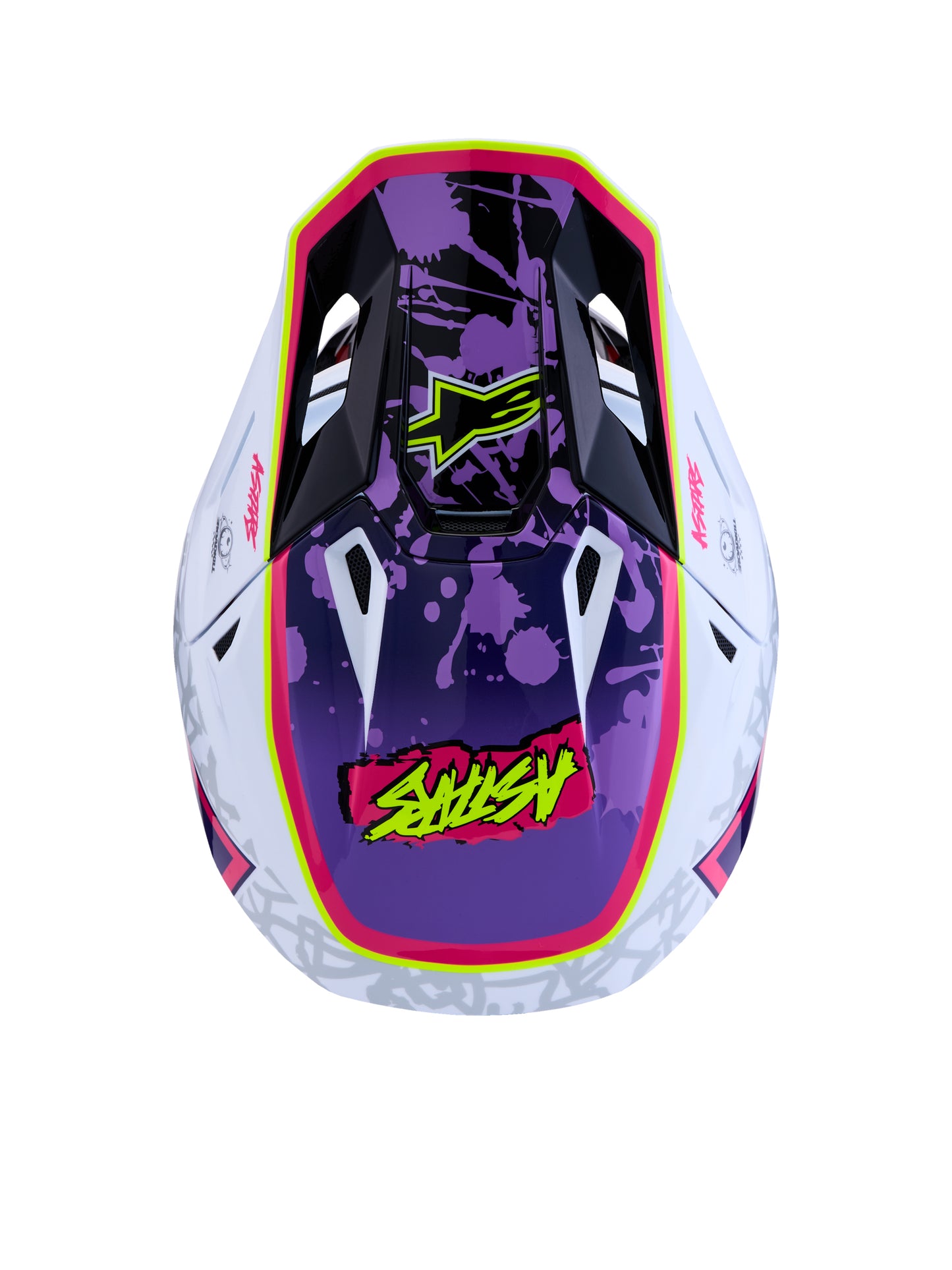 S M7 Blaster Helmet Ece06/Dot Prpl/Pink/Wht Glossy Xs