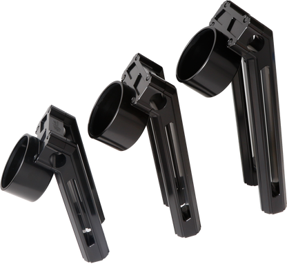 H/D Billet Speedo Mount Black Req Hofmann Risers