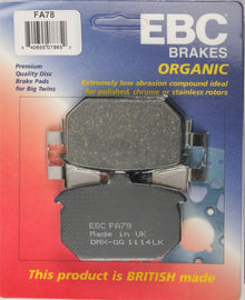 Brake Pads Fa78 Organic