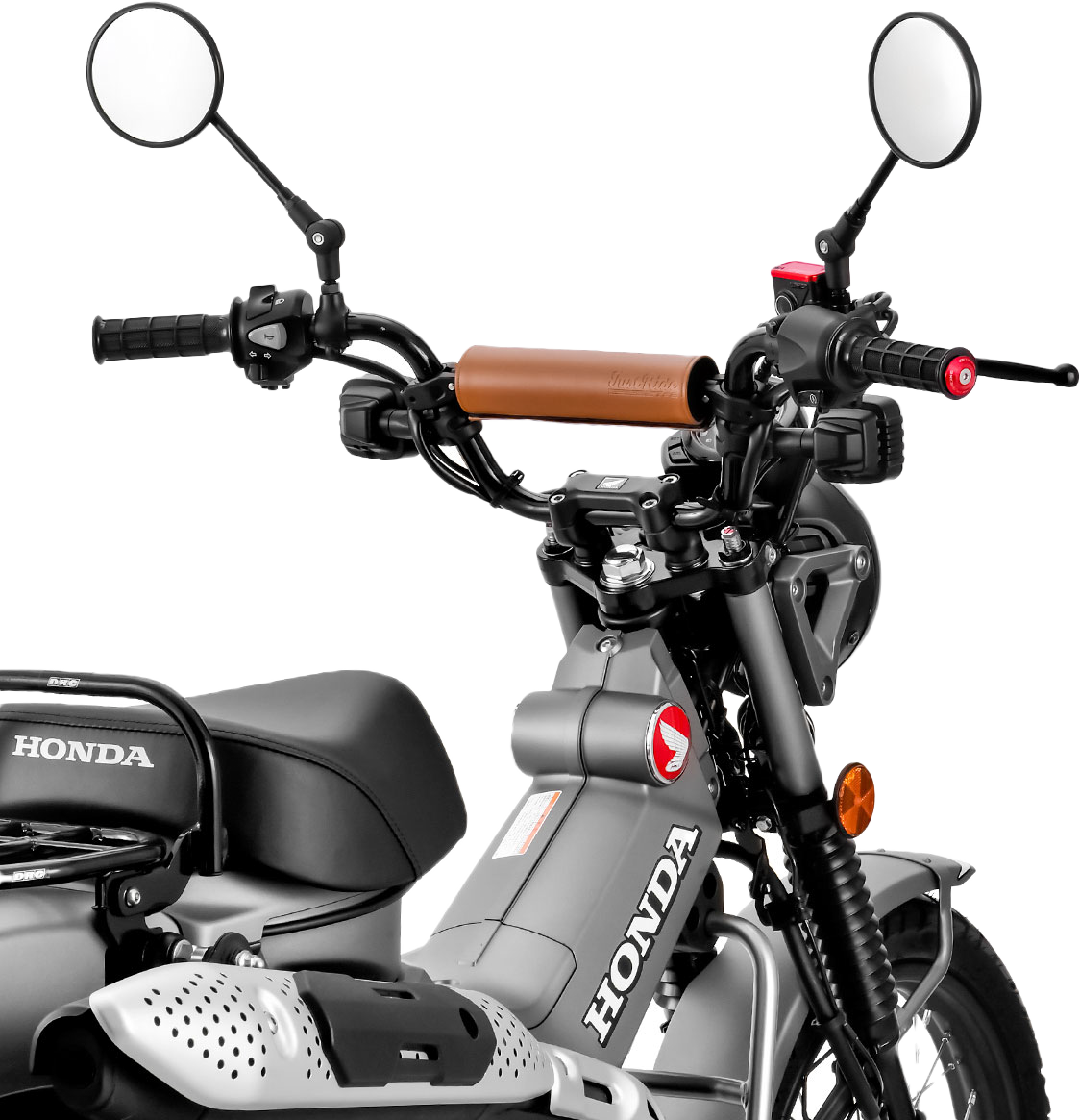 Handlebar Bar Pad Set 200mm Brown Pad W/220mm Brace