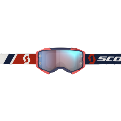Fury Goggle Red/Blue Blue Chrome Works Lens
