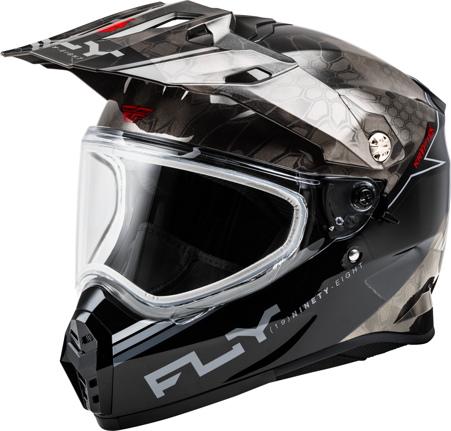 Trekker Cw Conceal Helmet Dual Shld Black/Grey/White Xs