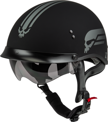 Hh 65 Retribution Helmet W/Peak Matte Black/Silver Xl