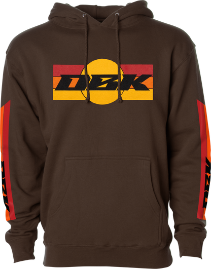 Sunday Stripe Hoodie Brown Md
