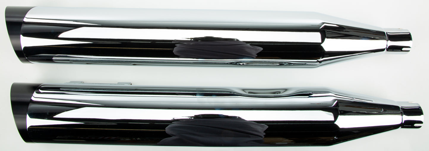 Comp S Slip On Tc Flh/Flt Chrome W/Black Slash Endcap