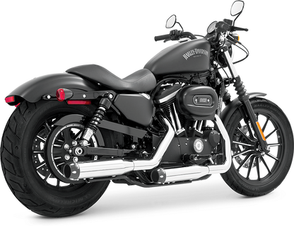 Signature Slip Ons 3.25" Chrm W/Blk Tip `14 20 Sportster